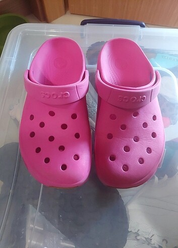 40 Beden pembe Renk Crocs retro clog terlik pembe