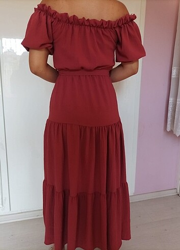 Diğer Kiremit renk Maxi elbise