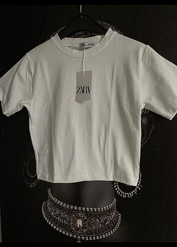 Zara Crop Beyaz 
