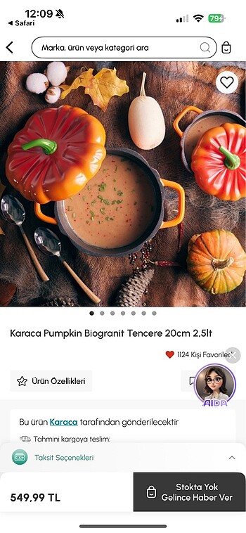 Karaca TOMATO BİOGRANİT TENCERE 24cm