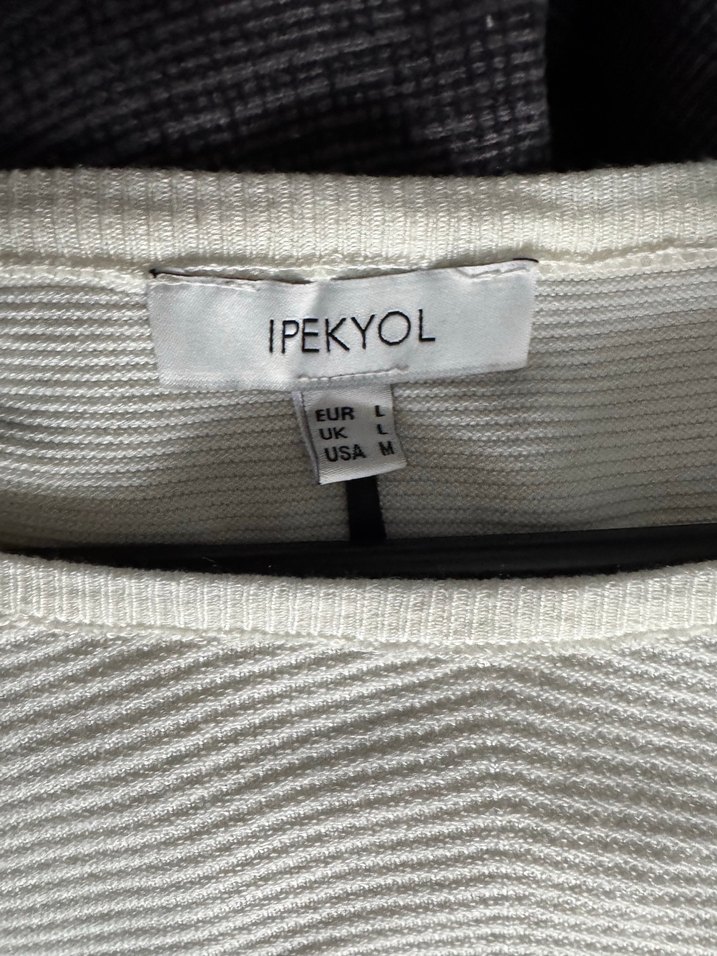 İpekyol Beyaz Uzun Kollu Kadın Bluz - Görsel 5