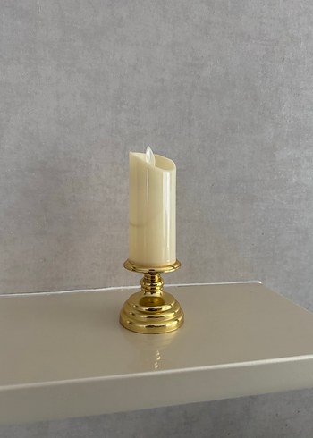 Altın Renkli Led Mum - Görsel 2