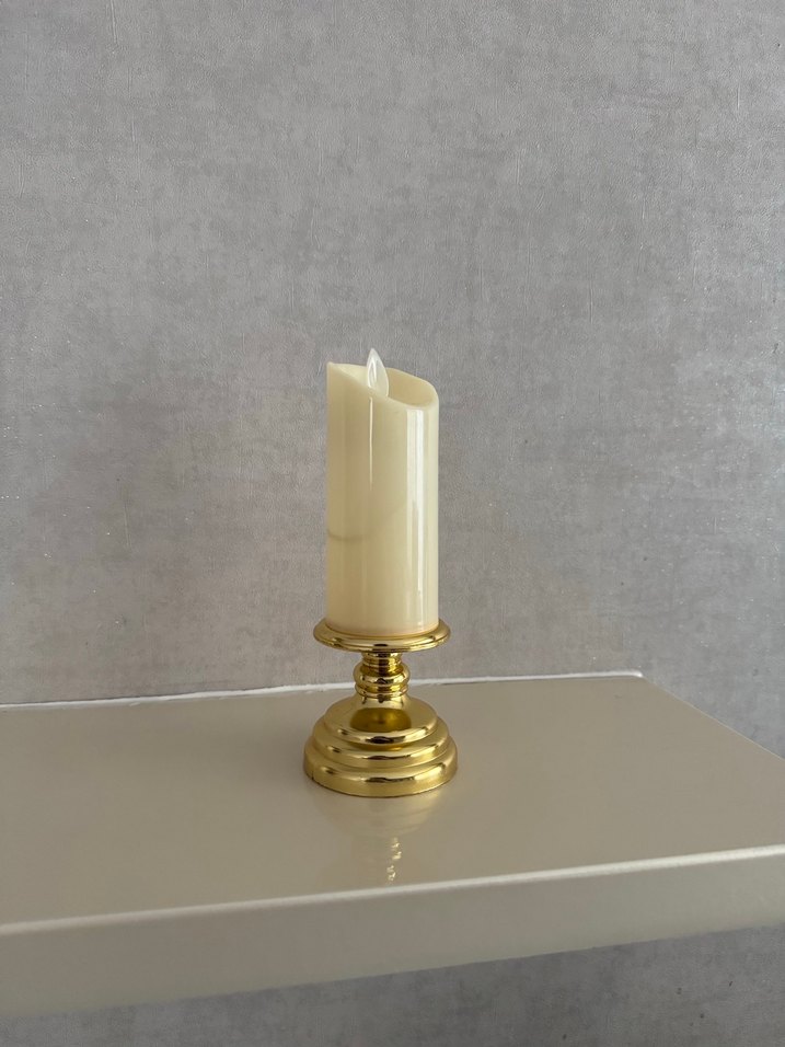 Altın Renkli Led Mum - Görsel 2