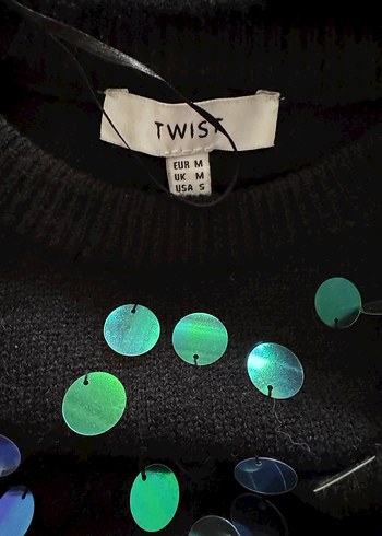 Twist Pullu Kadın Triko Kazak - Görsel 5