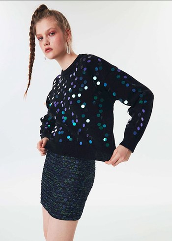 Twist Pullu Kadın Triko Kazak - Görsel 2