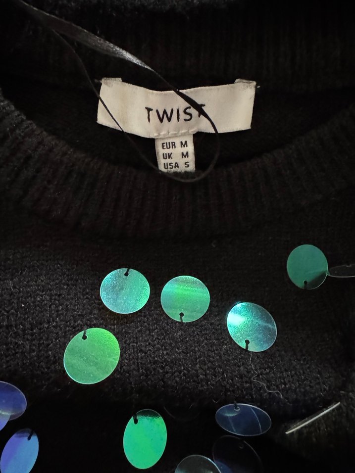 Twist Pullu Kadın Triko Kazak - Görsel 5