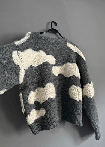 Twist Bulutlu Yünlü Kadın Kazak - Görsel 3