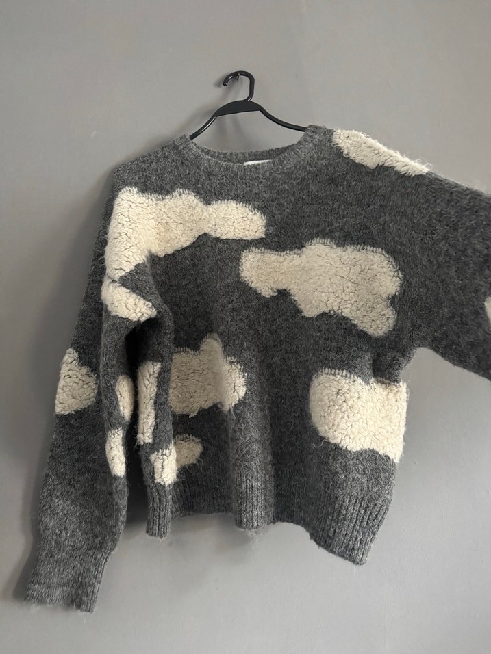 Twist Bulutlu Yünlü Kadın Kazak - Görsel 2