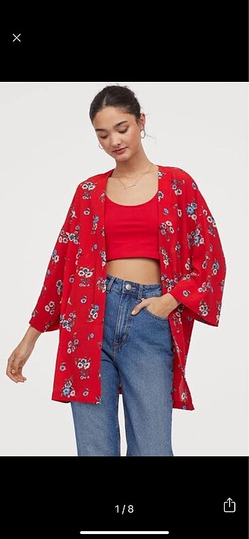 H&M Kırmızı Kimono