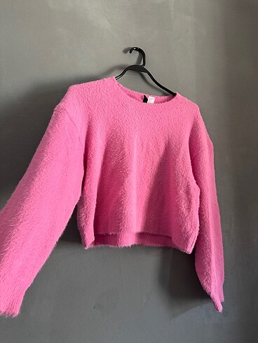 H&M H&M Tüylü Pembe Kazak