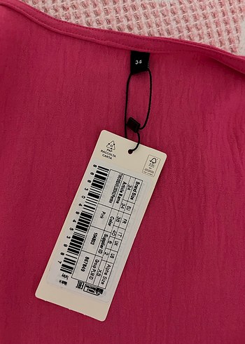 Pembe kruvaze yaka elbise - Görsel 3