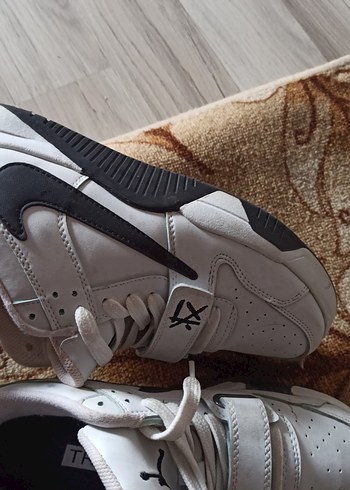 erkek Nike Beyaz Gri Bağcıklı Spor Ayakkabı - Görsel 7