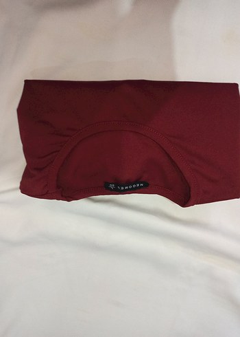 Bordo Kadın Uzun Kollu Basic Bluz - Görsel 3