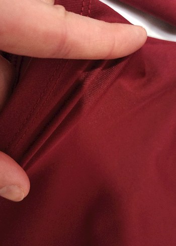 Bordo Kadın Uzun Kollu Basic Bluz - Görsel 5