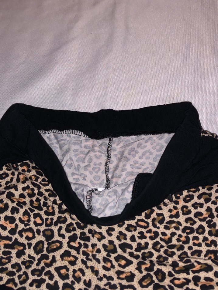 Leopar Desenli Kadın Mini Şort - Görsel 4