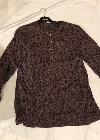 Düğmeli Bohem Vintage Bluz - Görsel 4