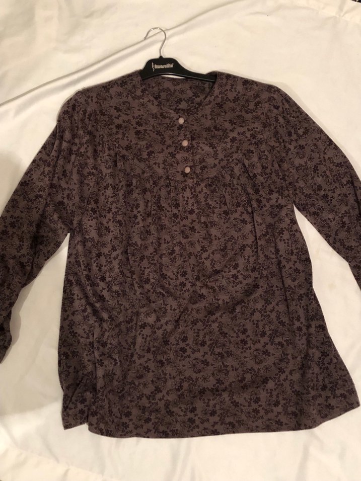 Düğmeli Bohem Vintage Bluz - Görsel 4