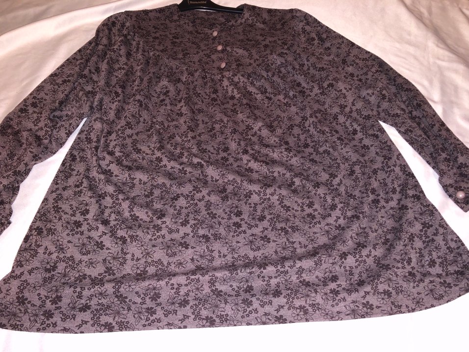 Düğmeli Bohem Vintage Bluz - Görsel 5