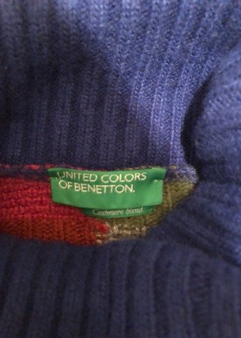 Renkli Bohem Balıkçı Yaka Triko Kazak - Görsel 8