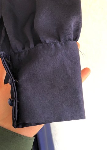 Uzun Lacivert Kadın Elbise - Görsel 10