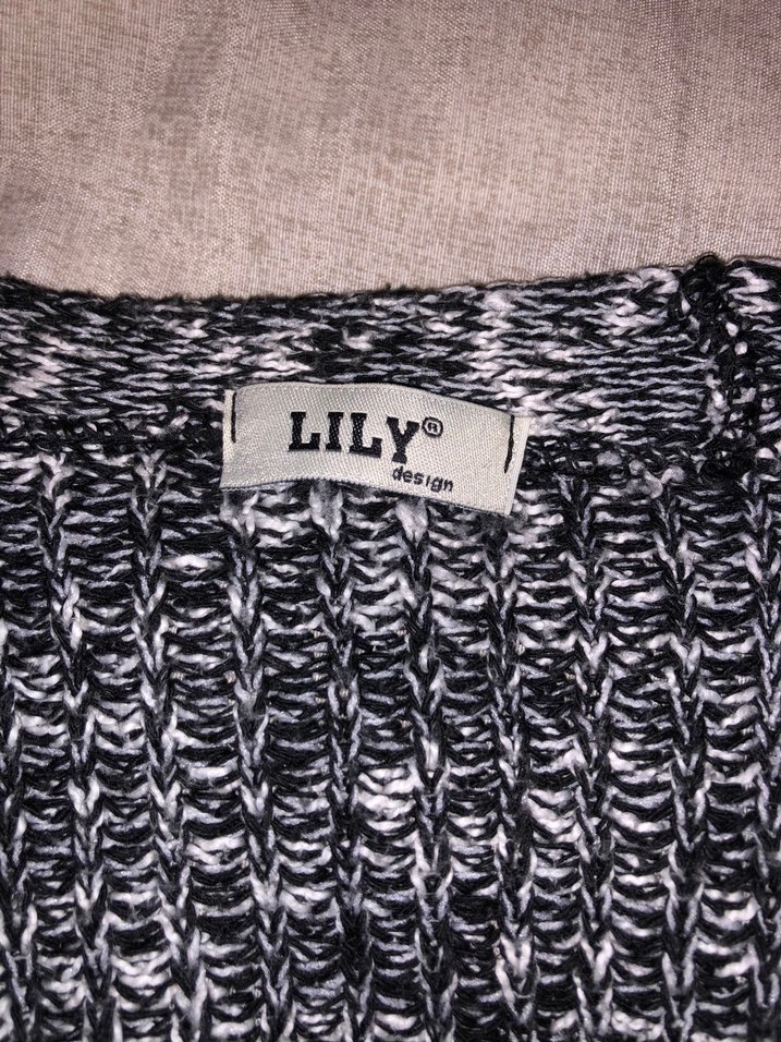 Gri Örgü Kadın Uzun Kollu Salaş Kazak - Görsel 4