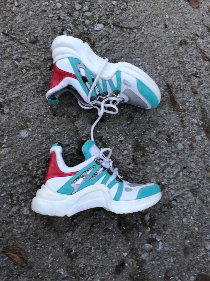 Renkli Bağcıklı Kadın Spor Ayakkabısı - Görsel 2