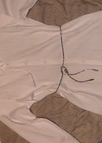 Beyaz Kadın Gömlek - Görsel 5