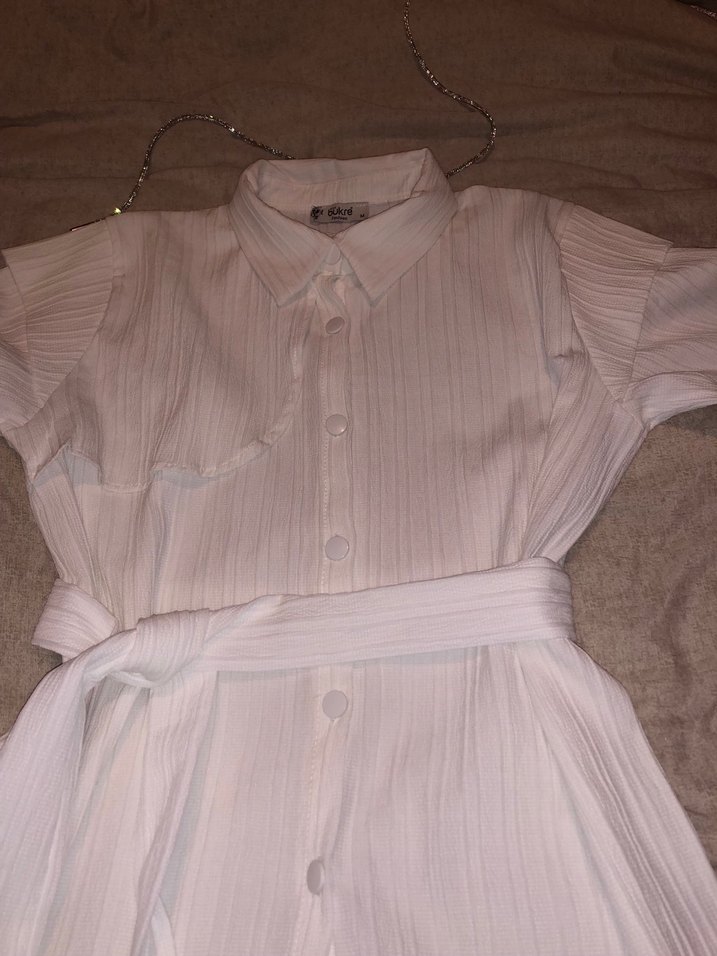 Beyaz Kadın Gömlek - Görsel 4