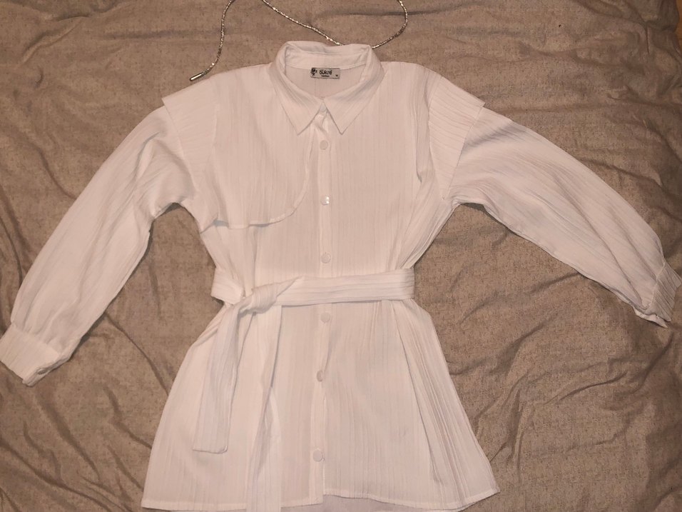 Beyaz Kadın Gömlek - Görsel 2