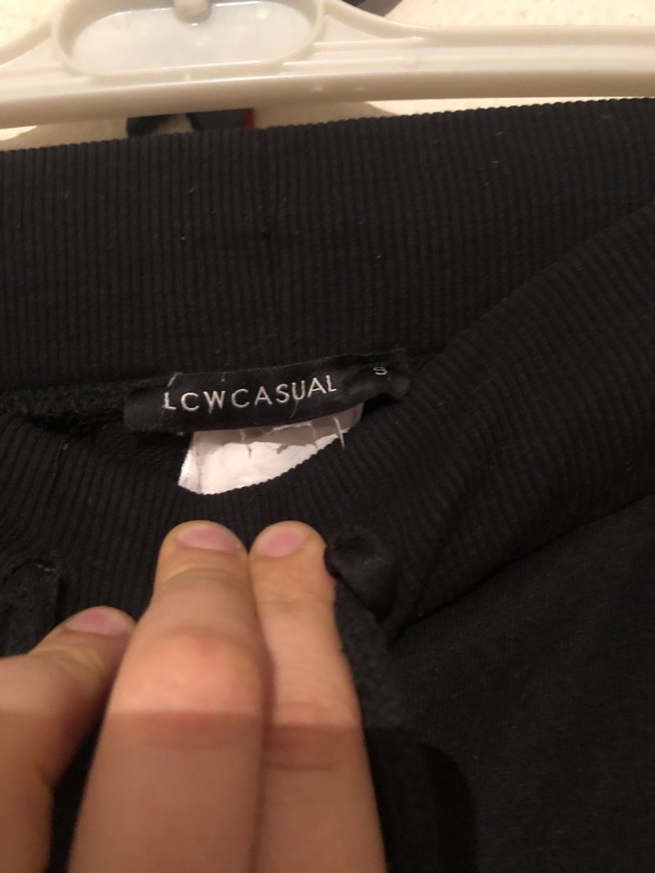 Siyah Elastik Bel Kadın Eşofman Altı - Görsel 4