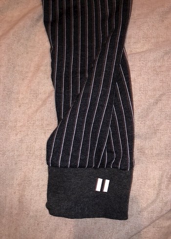 Çizgili Siyah erkek eşofman - Görsel 2