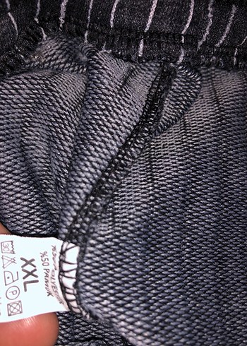 Çizgili Siyah erkek eşofman - Görsel 5