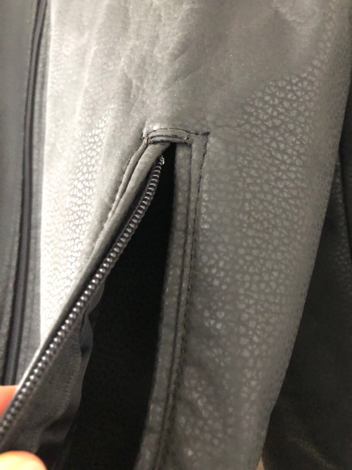 Siyah Deri Biker Ceket - Görsel 2