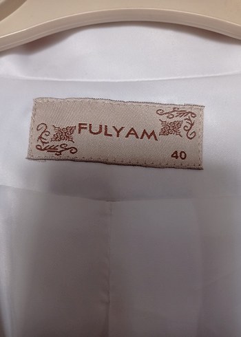 Beyaz Klasik Kesim Kadın Blazer Ceket - Görsel 3