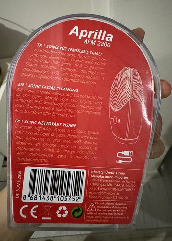 Aprilla AFM2800 Mor Sonic Yüz Temizleme Cihazı - Görsel 2