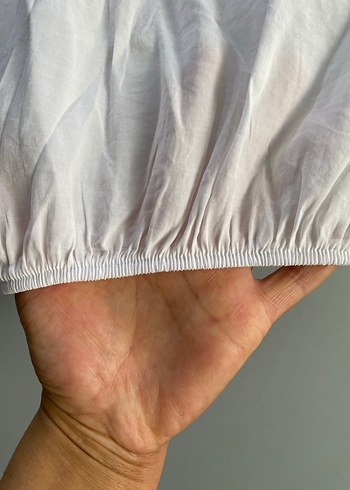 Çocuk Beyaz Keten Kısa Kollu Gömlek - Görsel 7