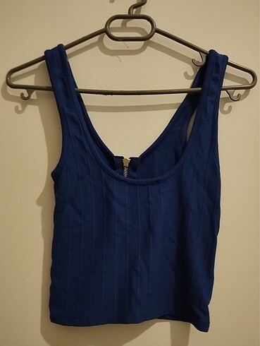 Bershka Crop mavi