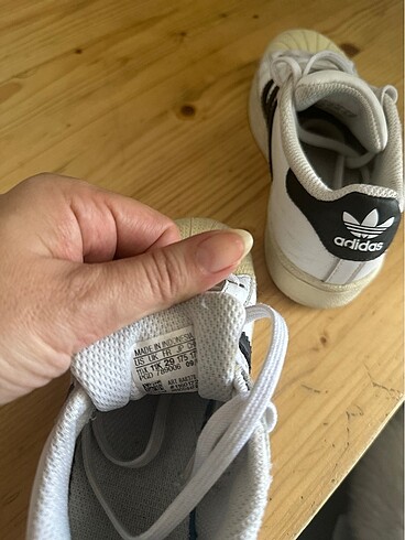 29 Beden beyaz Renk Adidas Süperstar Orjinal