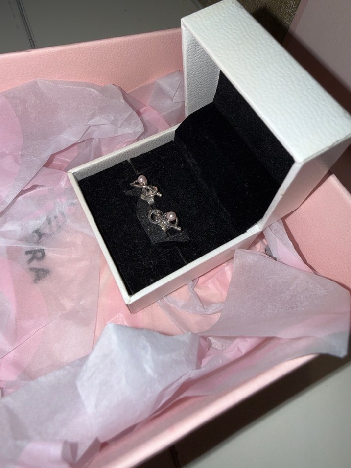 Pandora Küpe Pembe incili - Görsel 3