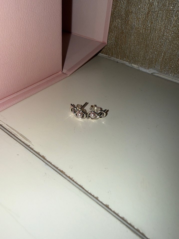 Pandora Küpe Pembe incili - Görsel 4