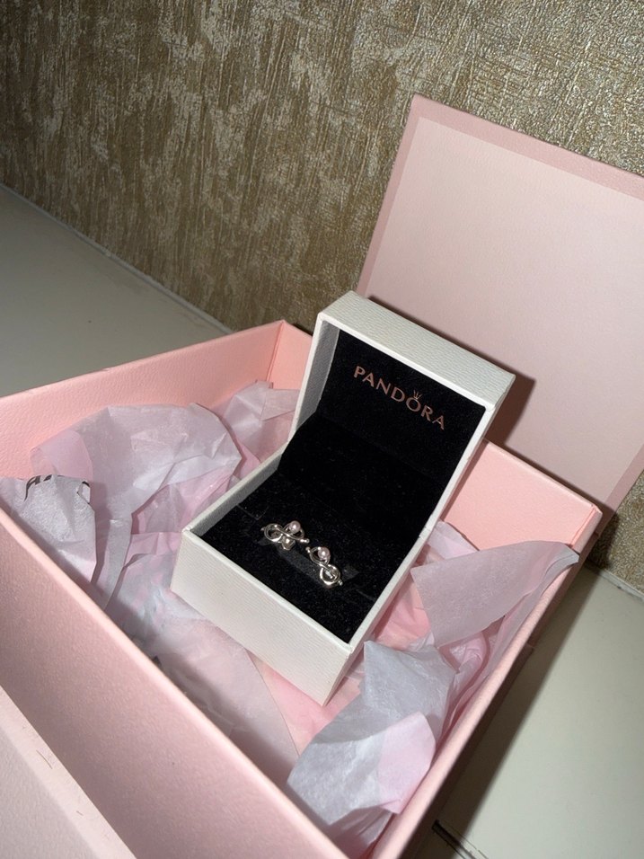 Pandora Küpe Pembe incili - Görsel 2