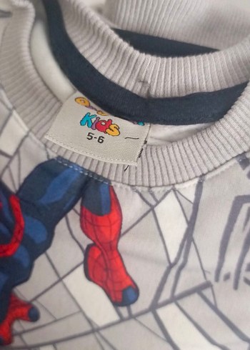 Erkek Çocuk Örümcek Adam Baskılı Sweatshirt takım - Görsel 3