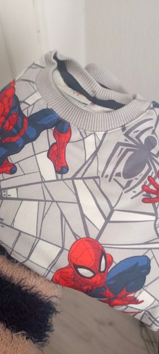 Erkek Çocuk Örümcek Adam Baskılı Sweatshirt takım - Görsel 4