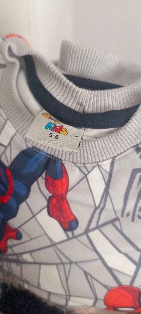 Erkek Çocuk Örümcek Adam Baskılı Sweatshirt takım - Görsel 3