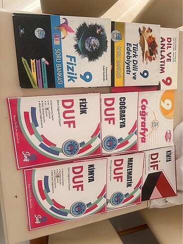 9 tane 9. Sınıf kitap