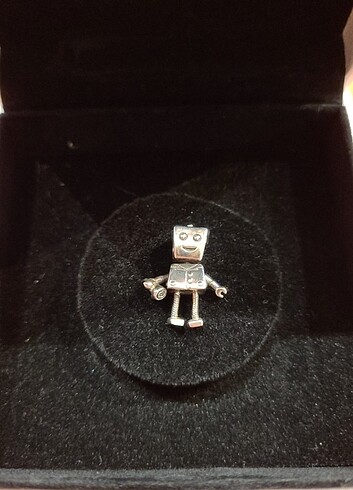 SPandora Sterling Silver Rob Bot Charm - Görsel 4