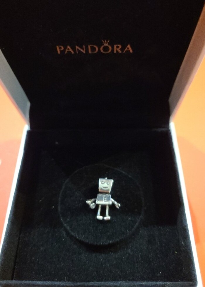 SPandora Sterling Silver Rob Bot Charm - Görsel 2