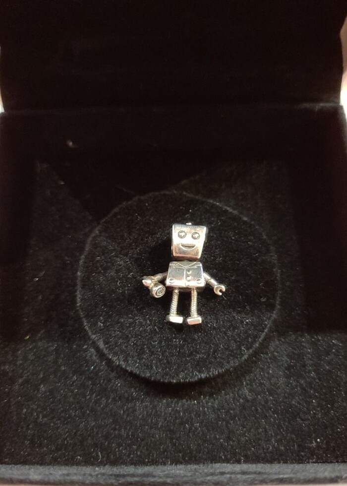 SPandora Sterling Silver Rob Bot Charm - Görsel 4