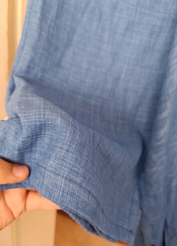 42 Beden mavi Renk Tesettür ikili takım tunik