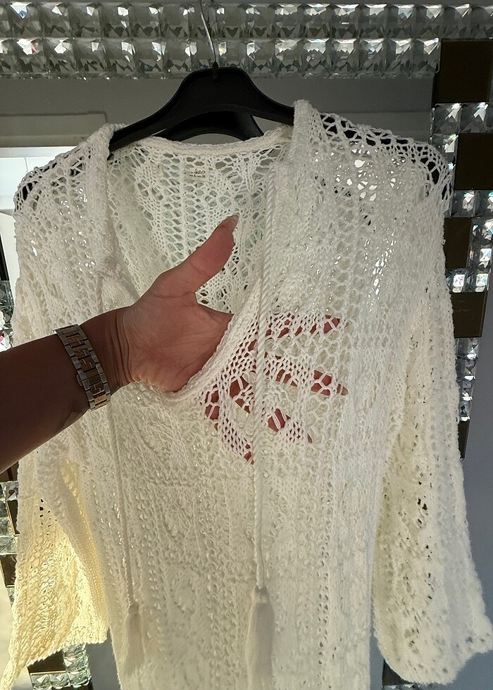 Plaj için triko elbise - Görsel 2